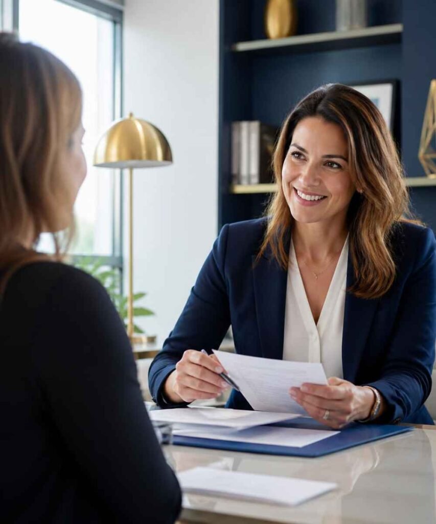 Canada consultant with client