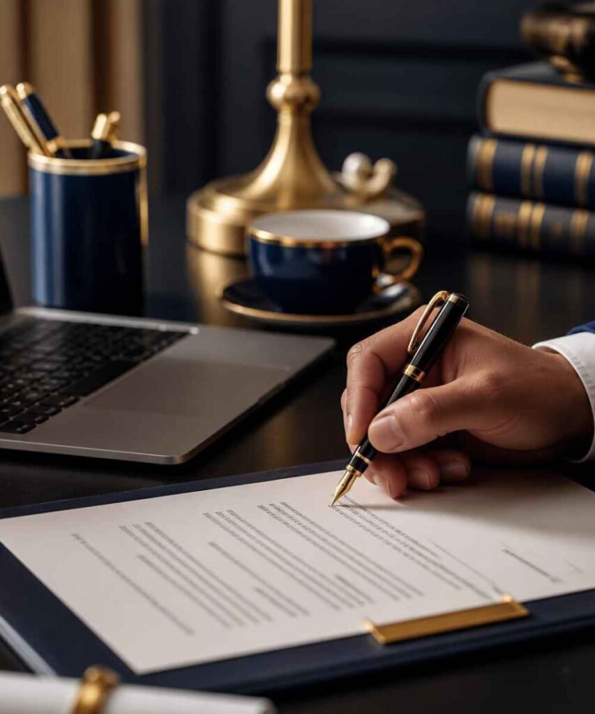 UK company formation signing